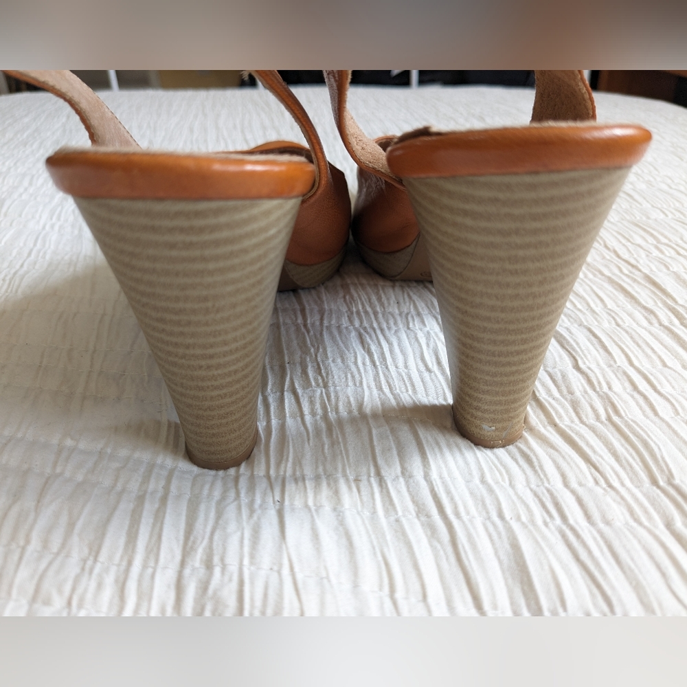ANYOVI Leather Slingback Pumps - Picture 4 of 6